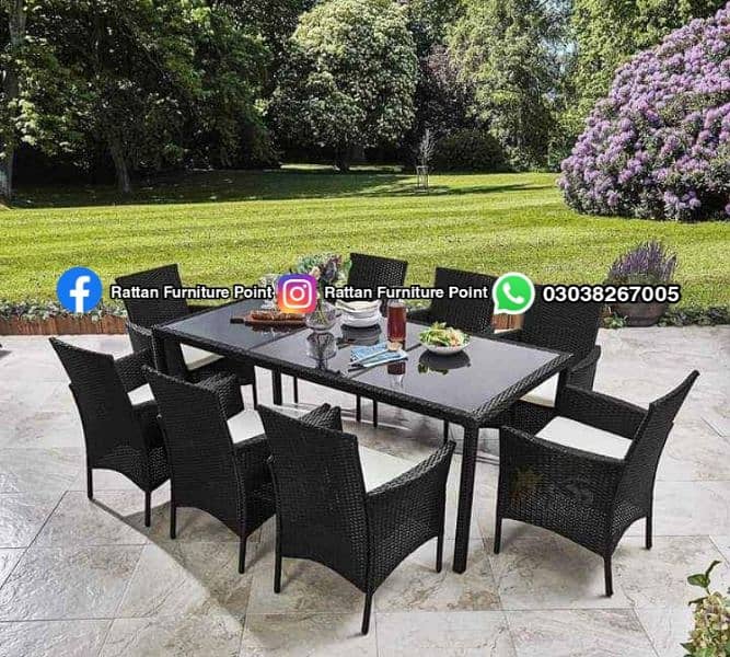 restaurant outdoor Garden Rooftop seating Dinning chair and sofa set 7