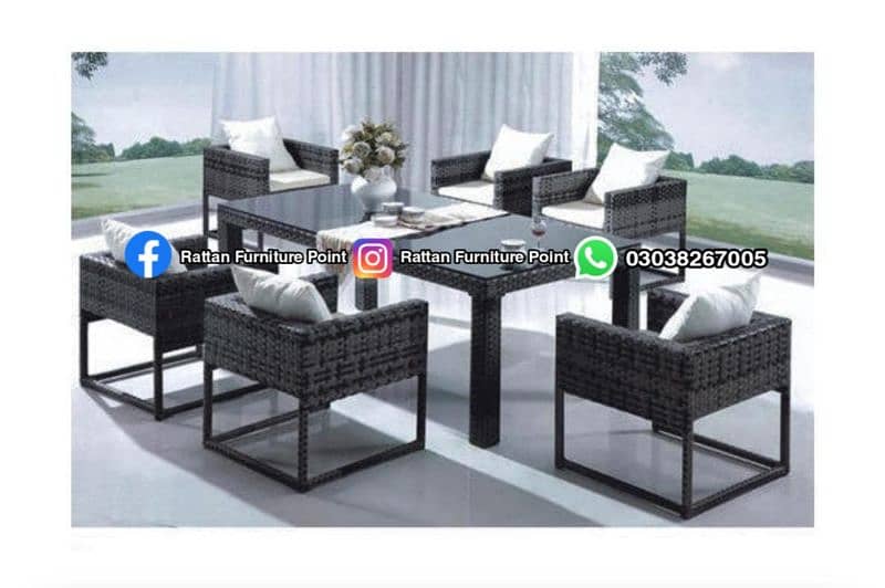 restaurant outdoor Garden Rooftop seating Dinning chair and sofa set 9