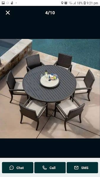 restaurant outdoor Garden Rooftop seating Dinning chair and sofa set 15
