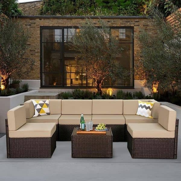 restaurant outdoor Garden Rooftop seating Dinning chair and sofa set 19
