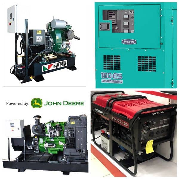 all types diesel petrol gas generator mechanic available 2