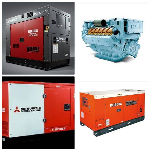 all types diesel petrol gas generator mechanic available 3