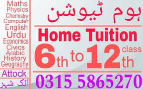 6th to 12th Home Tuition