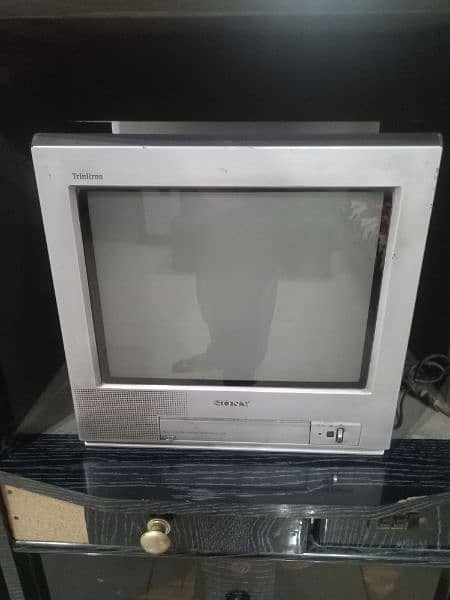 sony Tv 14 inch with  Tv Trolly 1