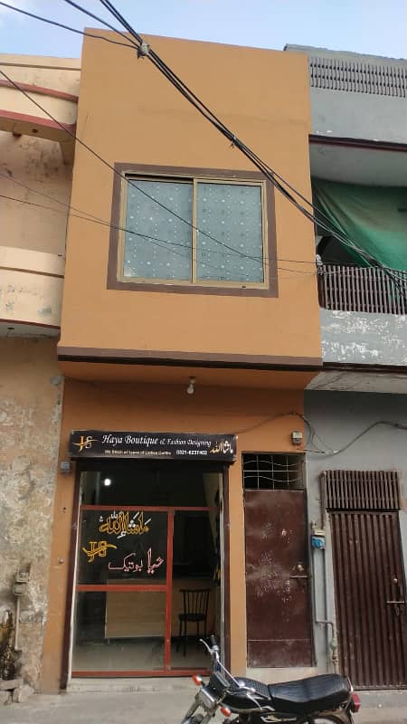 1.5 Marla Commercial Double Story Shop & Flat For Sale 0