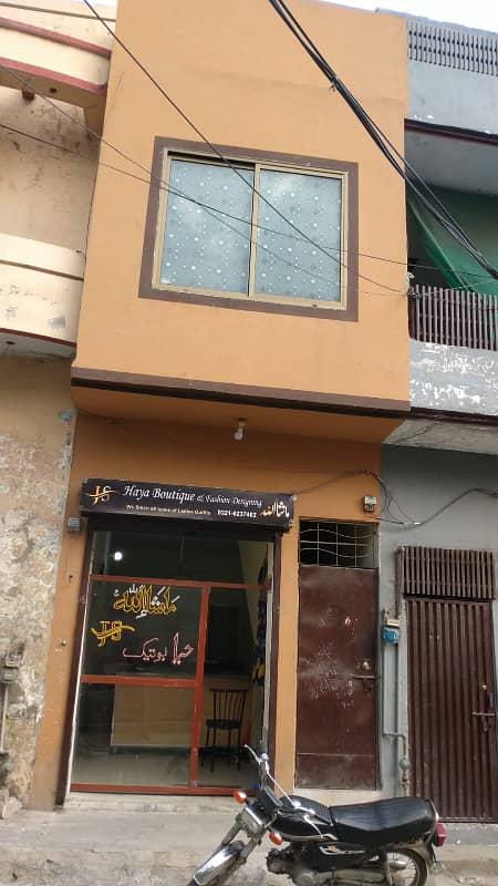 1.5 Marla Commercial Double Story Shop & Flat For Sale 1
