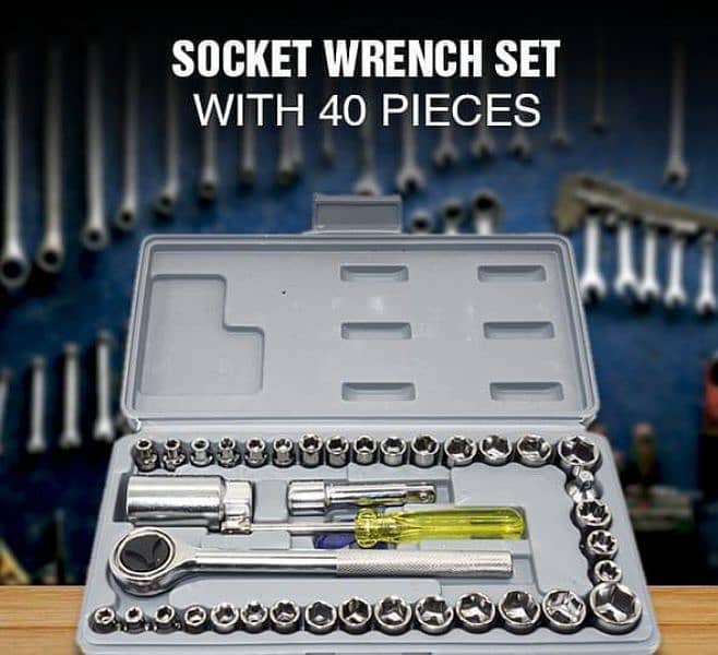 Car Accessories / 40 PCs Wrench Vehicle Tools Kit 1