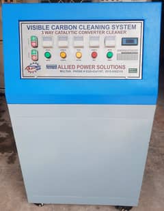 Catalytic converter cleaning machine.