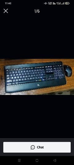 Logitech wireless backlight keyboard K800 and Mouse705 0