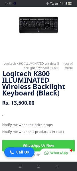 Logitech wireless backlight keyboard K800 and Mouse705 1