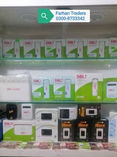 Zong Jazz U-Fone PTCL Devices Available in (Farhan Traders)