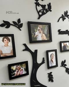 family tree with frames for home decor