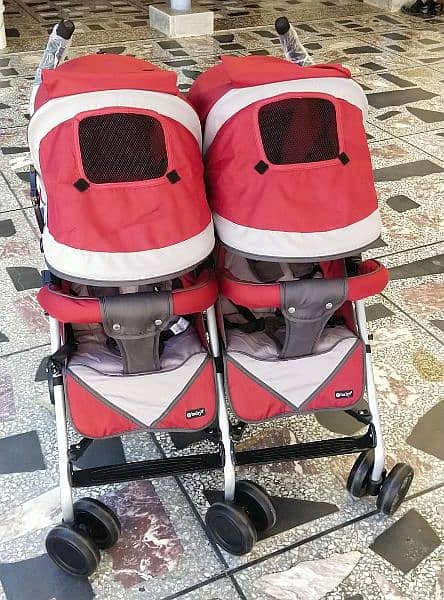 Baby Pram | kids strollers | Double pram | Double stroller 6