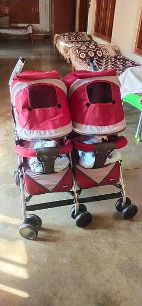 Baby Pram | kids strollers | Double pram | Double stroller 9