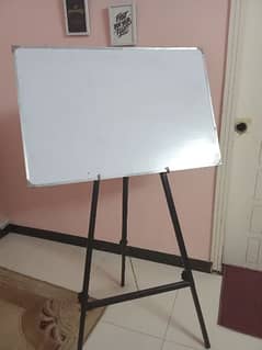 white board with iron stand