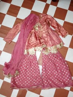 pink sharara for sale 10 To 12 age