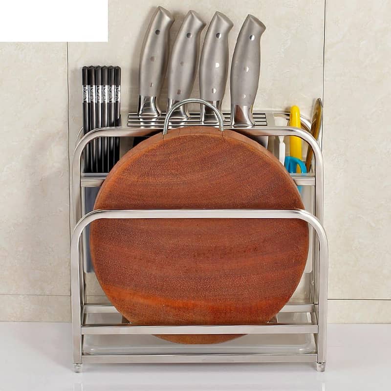 Cutting Boards Organizer with Hooks/Stainless Steel c2 1