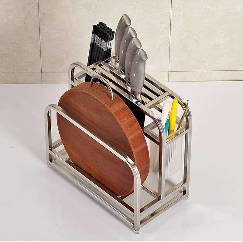Cutting Boards Organizer with Hooks/Stainless Steel c2 2
