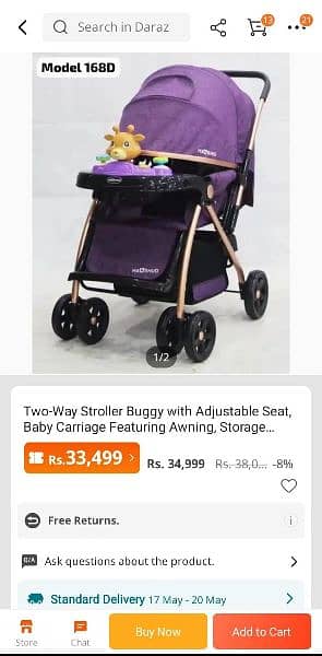 imported new baby stroller/pram 2