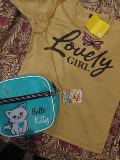 girl's bag with top 0