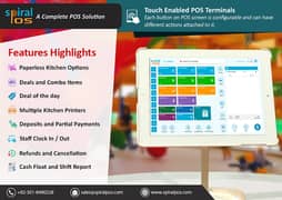 Cafe | Fast Food Restaurant POS | Touch Based POS | Spiral POS