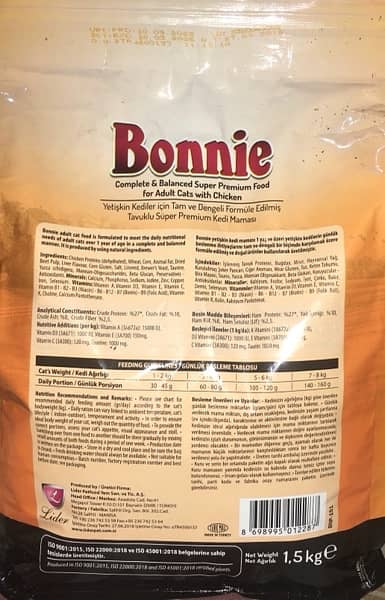 Bonnie Adult Cat Food 1