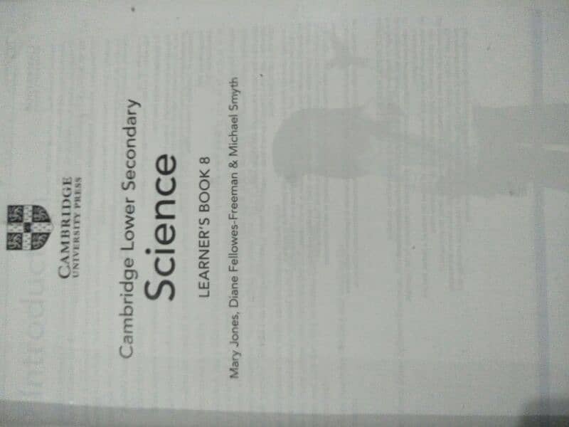 Cambridge lower secondary science learner's book 8 1