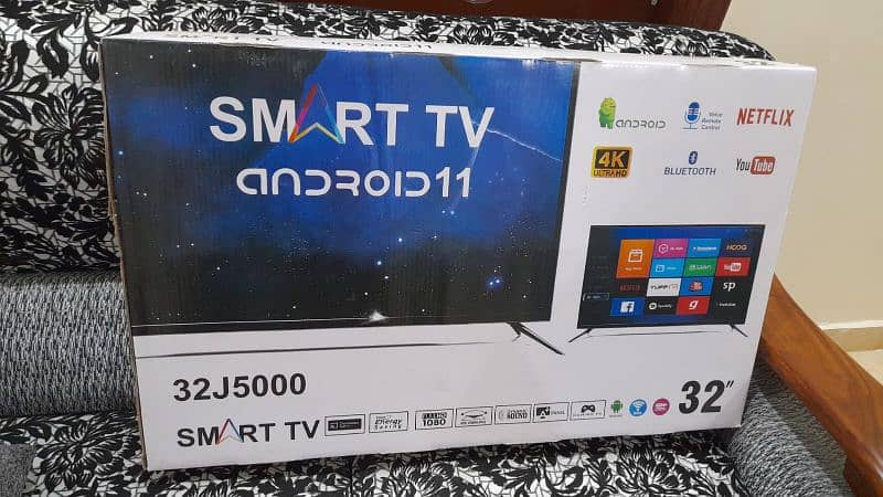 Smart LED TV 32" Model 32j5000  Axen, Android 11 1