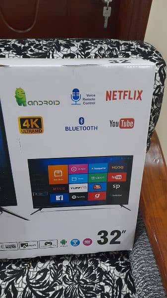 Smart LED TV 32" Model 32j5000  Axen, Android 11 2