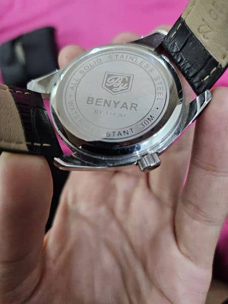 Benyar BY-5163 Black wrist watch for men 5