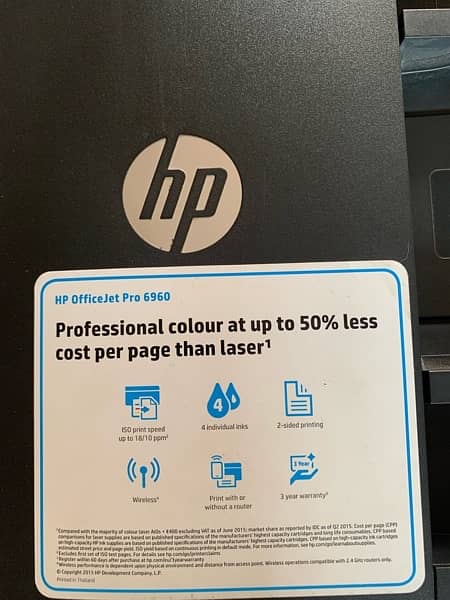 HP OfficeJet Pro 6960 Tailand Company Made 5