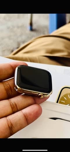 Apple watch series 8 stainless steel golden 45mm