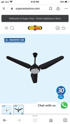Ac/Dc + Ac inverter ceiling fan