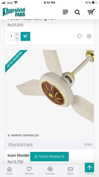 Ac/Dc + Ac inverter ceiling fan - Fans - 1087483276