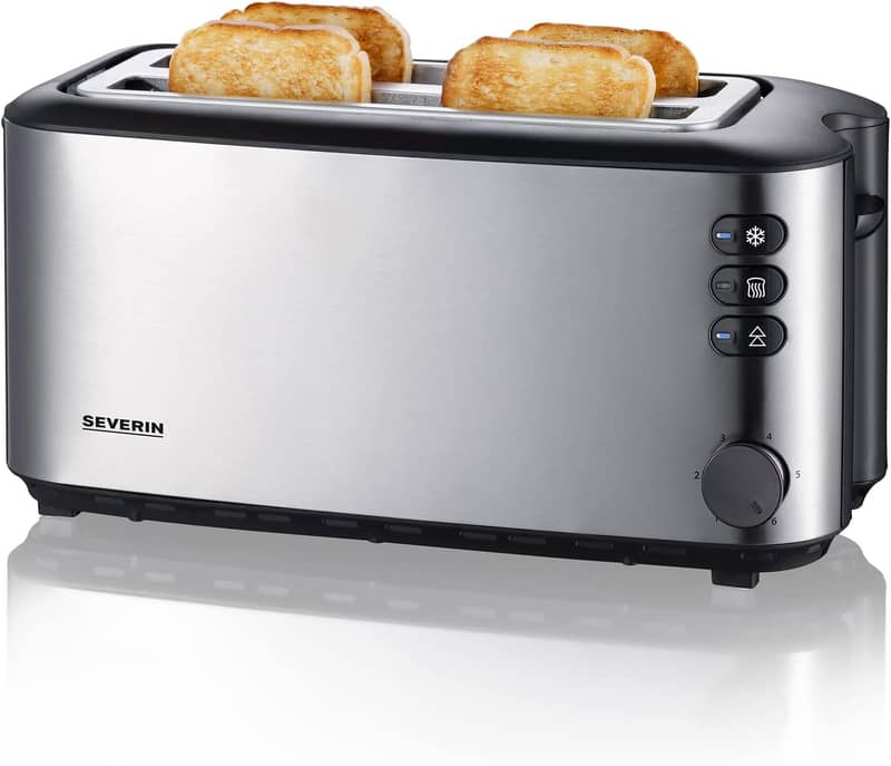 2509 Automatic 4-Slice Long Slot Toaster, 1400 W, Stainless Steel C504 0