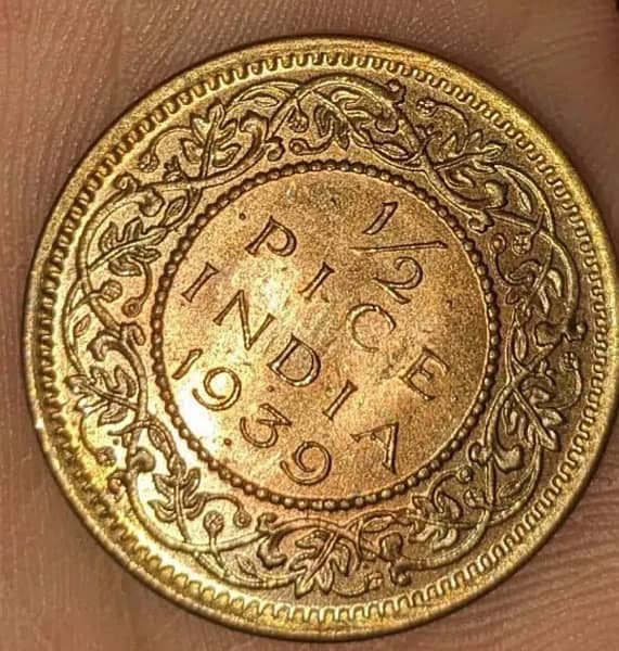 Golden old coin collectible and antique 0