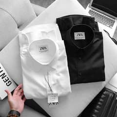 Zara Men Shirts Cotton Stretchable
