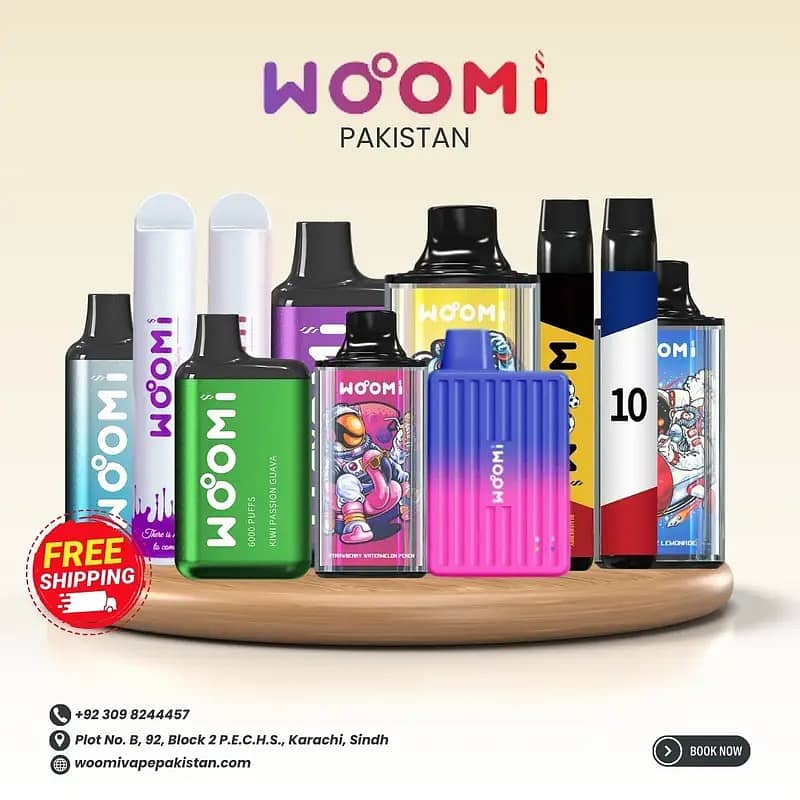 Woomi Pakistan Venus Disposable 6000 Puff \Vape\Pod\Mod\8 Flavours 0