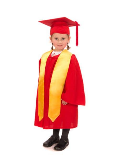 kids graduation gown cap tassel and sash full set 3