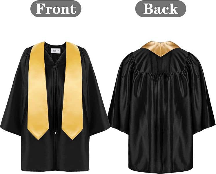 kids graduation gown cap tassel and sash full set 4