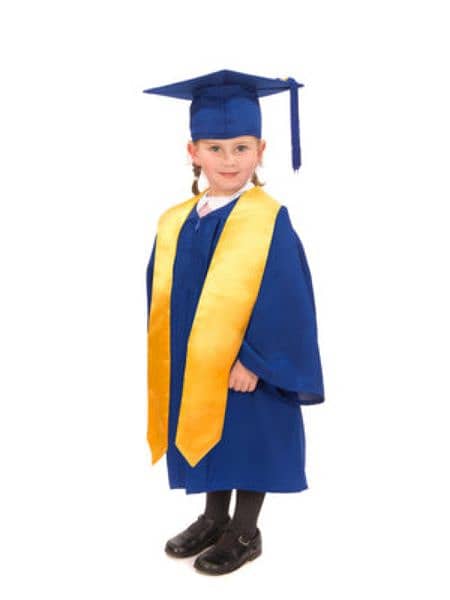 kids graduation gown cap tassel and sash full set 6