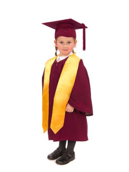 kids graduation gown cap tassel and sash full set 7