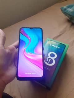 Infinix hot 8 . Duel sim offical PTA approved with box.