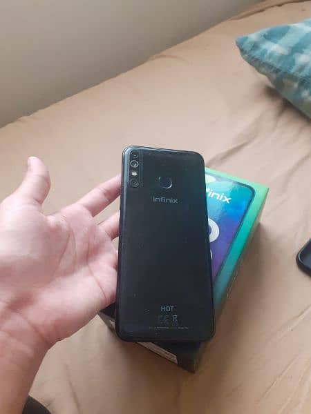 Infinix hot 8 . Duel sim offical PTA approved with box. 1