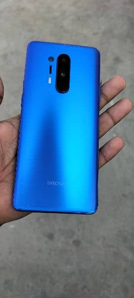 oneplus 8 pro ,12/256, front glass crack ,finger print working 9