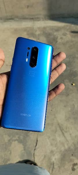 oneplus 8 pro ,12/256, front glass crack ,finger print working 11