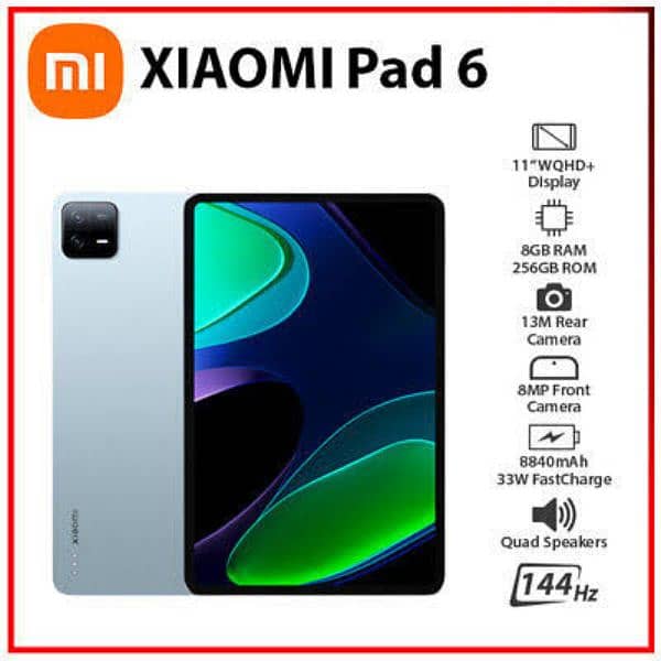 Xiaomi Pad 6.8/256 GB. Condition 10/10. With Box and Charger. 0