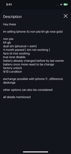 Iphone XS Dual sim (exchange) 5