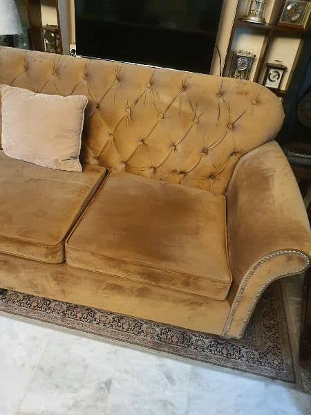 Soft Camel Brown Sofa 1