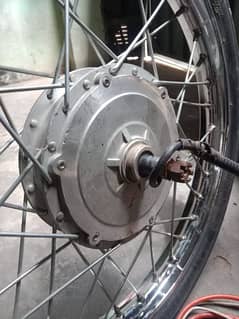 hub motor front wheel.